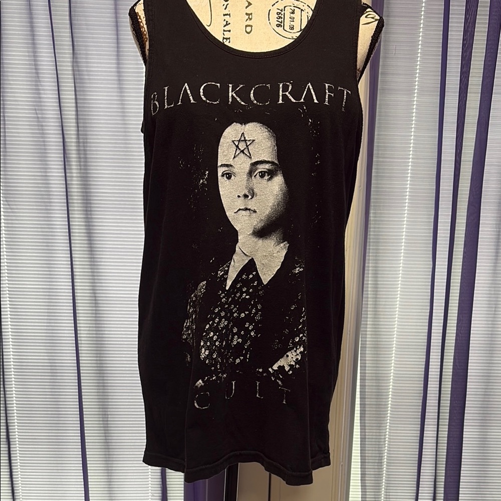 Women's Black Wednesday Addams Blackcraft Cult Tank Top
